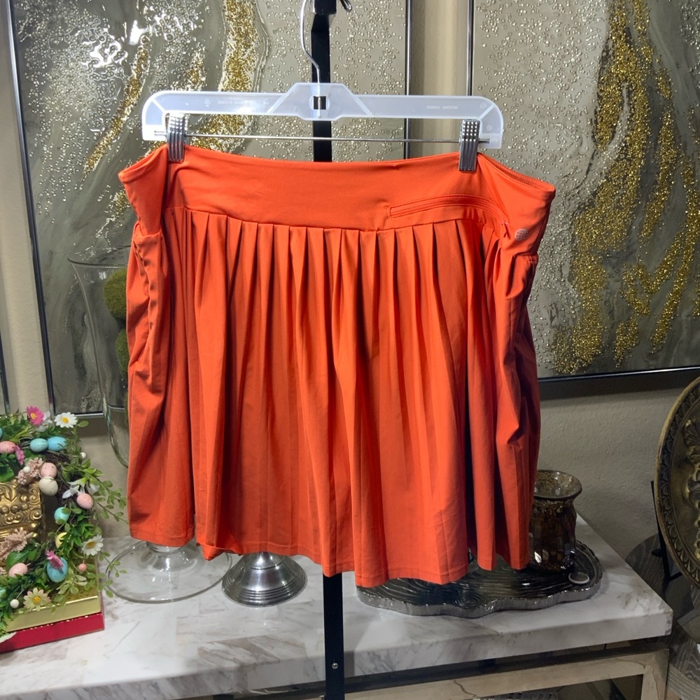 adidas Women's A-Line Skirt in Bold Orange - Picture 11 of 11